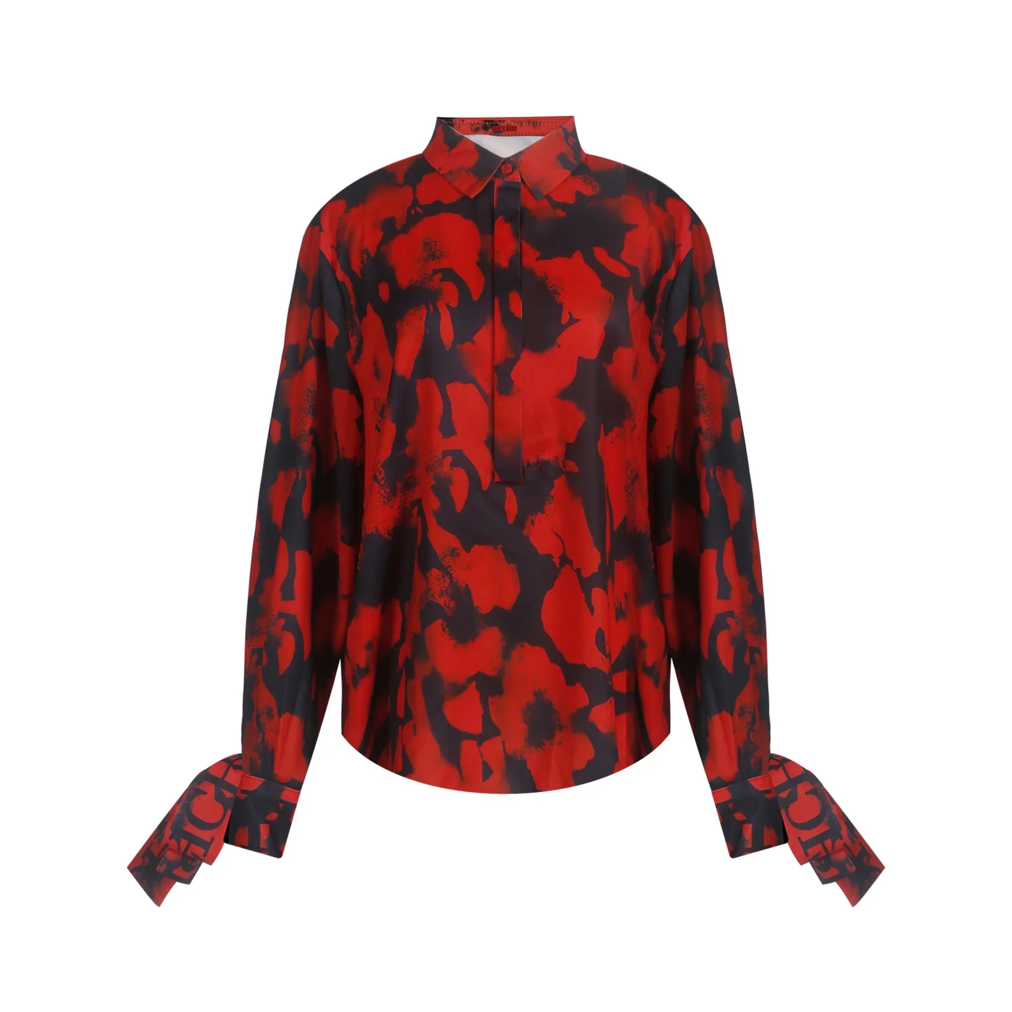 Elegant Women Blouse Tops Fashion Long Sleeve Shirts Blusas Vintage Stylish OL Work Shirt Female Red Blouses