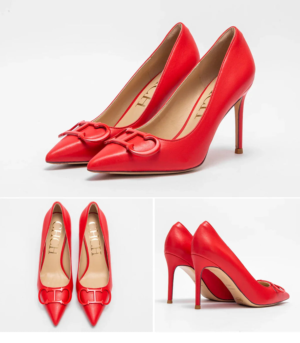 Women's High Heels Spring New Collection Simple Beige Business Women's Shoes