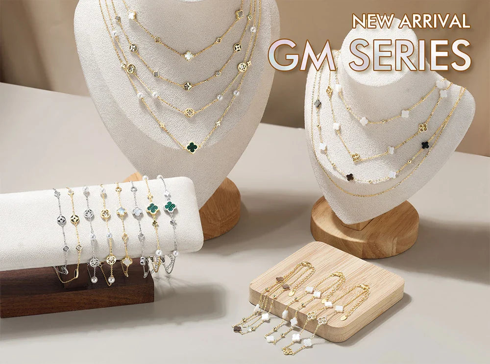 925 Silver Four Flowers Clover Luxury Hollow Clover Chain Necklace Banquet Party Gift Neck Jewelry Accessories GMN61