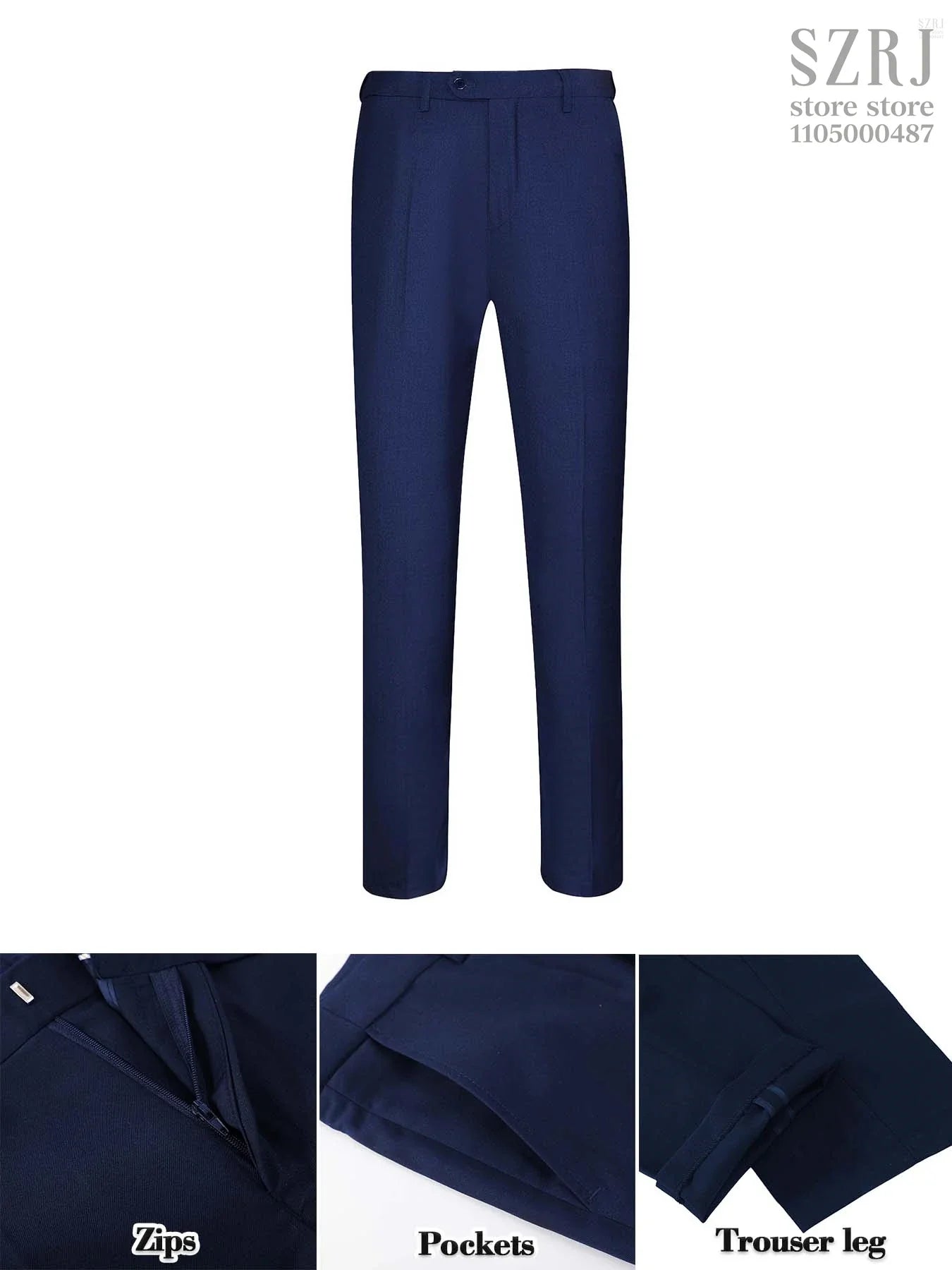 4pcs Men's Tuxedo Set:Classic Lapel Blazer,Vest,Pants&Tie High-Quality,Adjustable Waist.For Parties,Weddings, Proms. Comfy Fit.