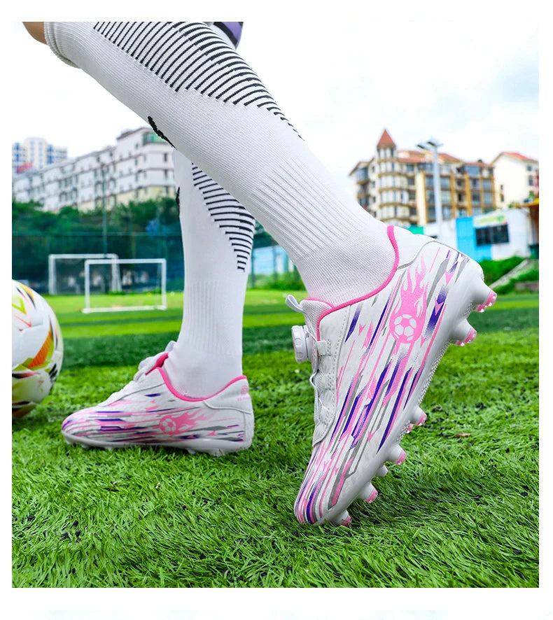 New Kids Football Field Boots Boys Girls Indoor Soccer Shoes Society Futsal Non Slip Professional Fast Men Soccer Cleats Sneaker