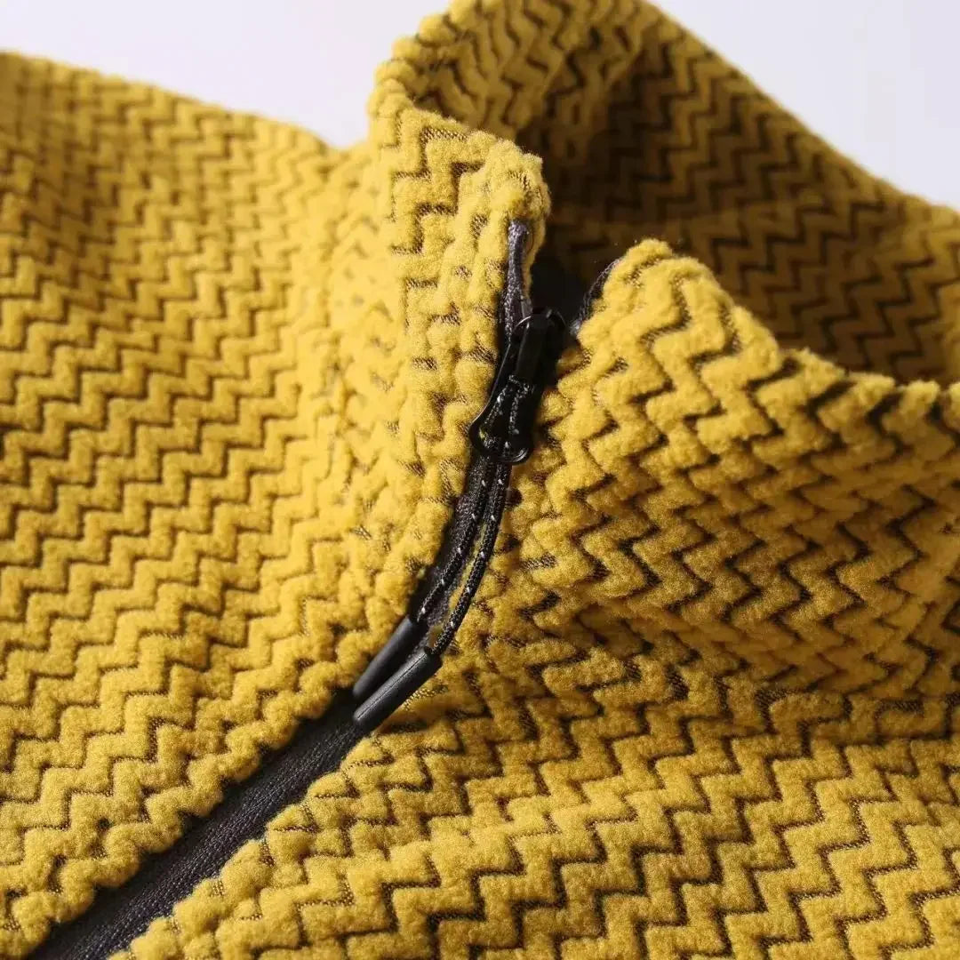2026 Outdoor Men's Fishing Mountain Climbing Travel Sports Rock Climbing Hunting Camping Shooting Wool Stand-up Collar Jacket