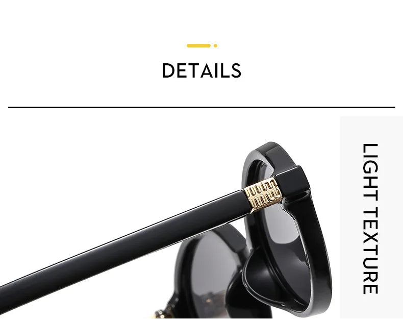 New Oval sunglasses For women Fashion Brand Black Small Frame Sun Glasses Female Retro Clear Lenses Eyewear Lady Trendy UV400