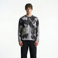 Men's Digital Camo Long-Sleeved T-Shirt: Lightweight, Breathable, Moisture-Wicking—Ideal for Outdoor Sports & Fitness