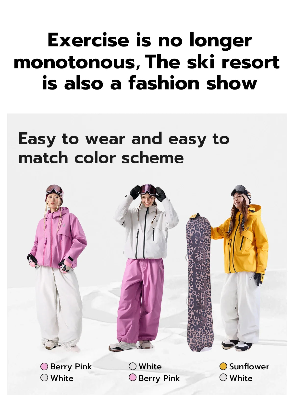 Men Women 3L Cotton Ski Jacket Ski Pants Winter Warm Windproof Waterproof Outdoor Sports Snowboard Ski Coat Trousers