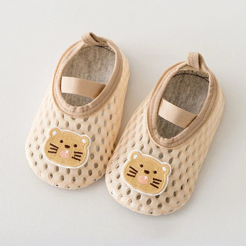 Spring Summer Newborn Baby Socks Shoes Cartoon Children Anti Drop Toddler Shoe Soft Sole Anti Slip Boys Girls Kids First Walkers