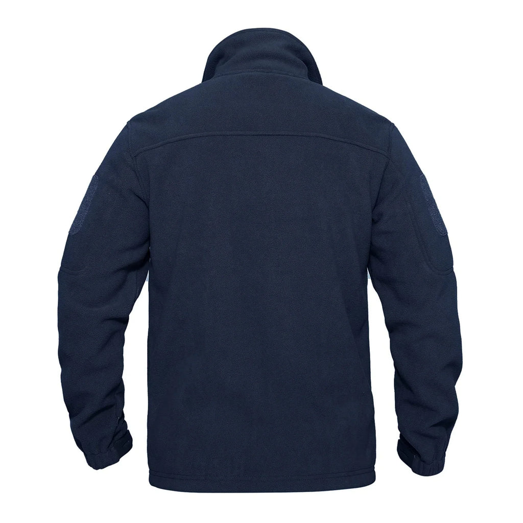 Men's Fleece Jackets Fall Winter Cold Weather Thermal Safari Jackets Windproof Full Zip Jackets Field Work Outwear