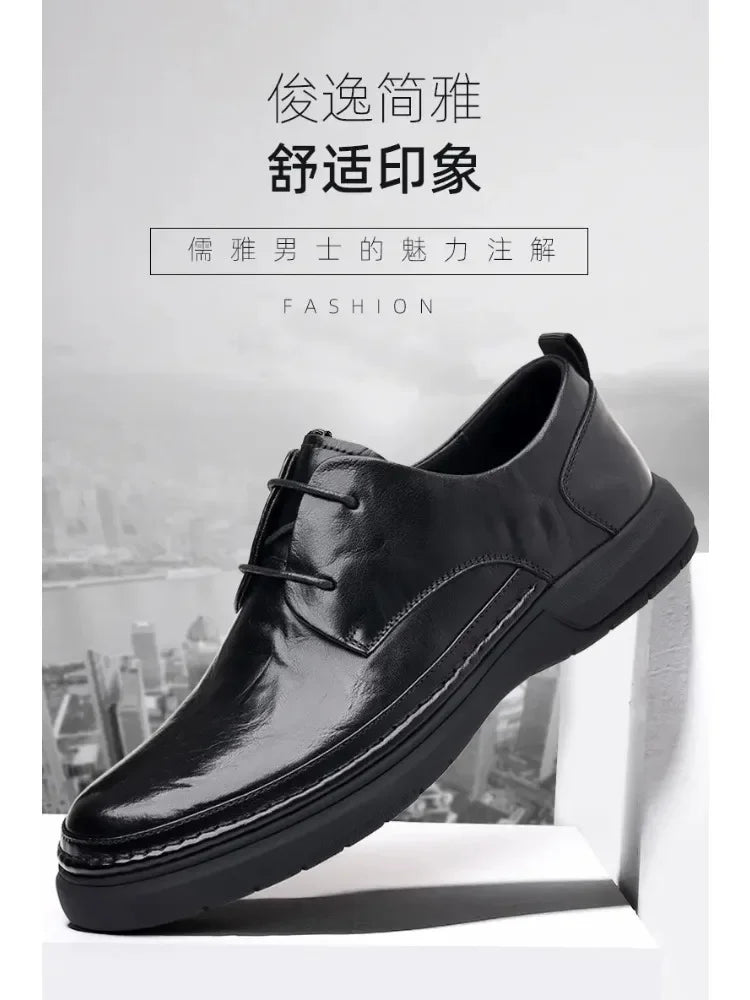 Men’s Classic Leather Dress Shoes – High-Quality Formal Footwear for Adults