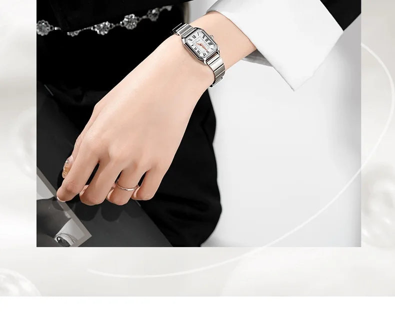 Luxury Women Quartz Watch Casual Fashion  Stainless Steel Strap Wristwatch Relojes Para Mujer Ladies Gifts