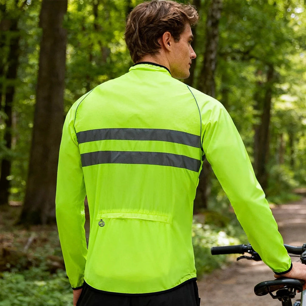 Wind Jacket Lightweight Cycling Windbreaker Windproof Bike Jacket Water Resistant Long Sleeve Jersey Wind Coat Vest