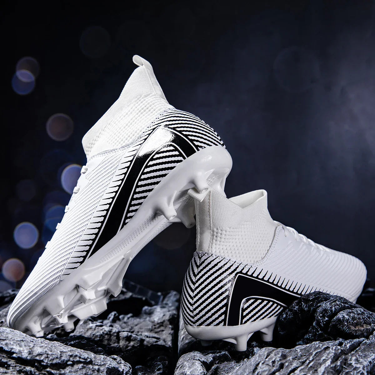 Men's football shoes professional grade FG long nail anti slip breathable summer lightweight outdoor training