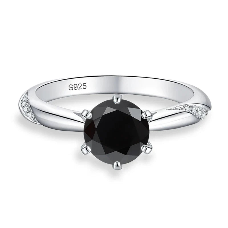 0.5ct 1ct 2ct Blue Pink Grey Moissanite Rings Gifts for Women 925 Sterling Silver Wedding Band Women's Ring Woman Rings