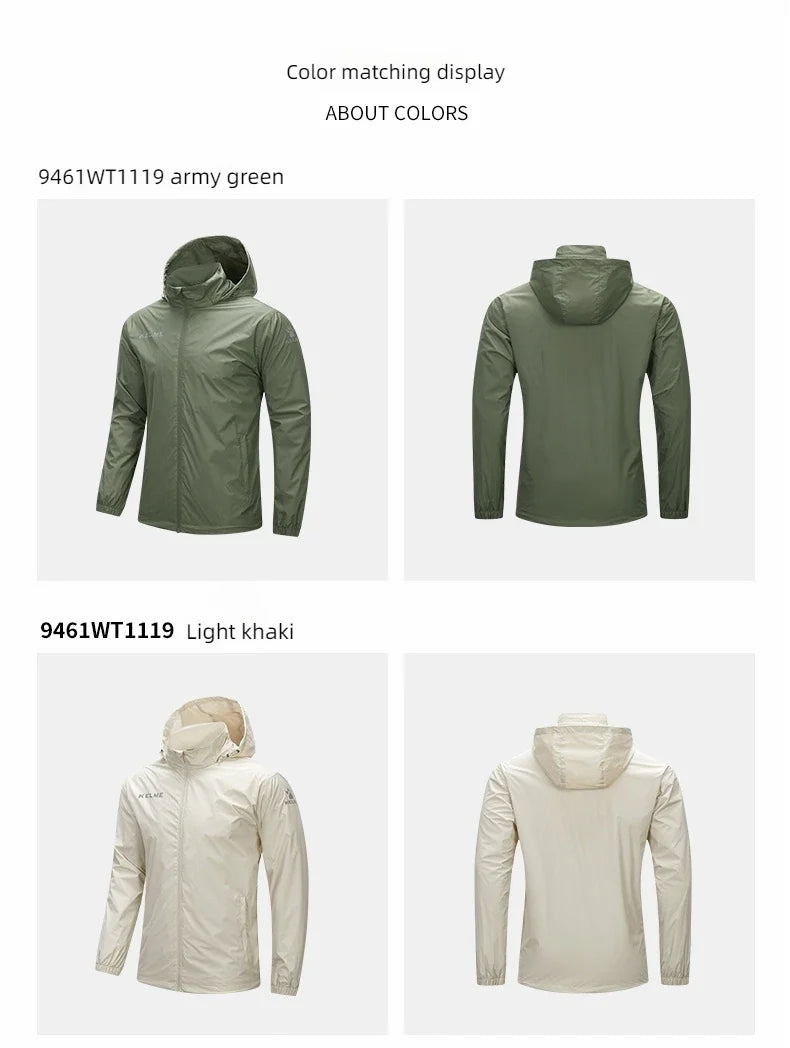 Sports Windbreaker Men's Summer Windproof Football Waterproof Running Outdoor Training Jacket Punch
