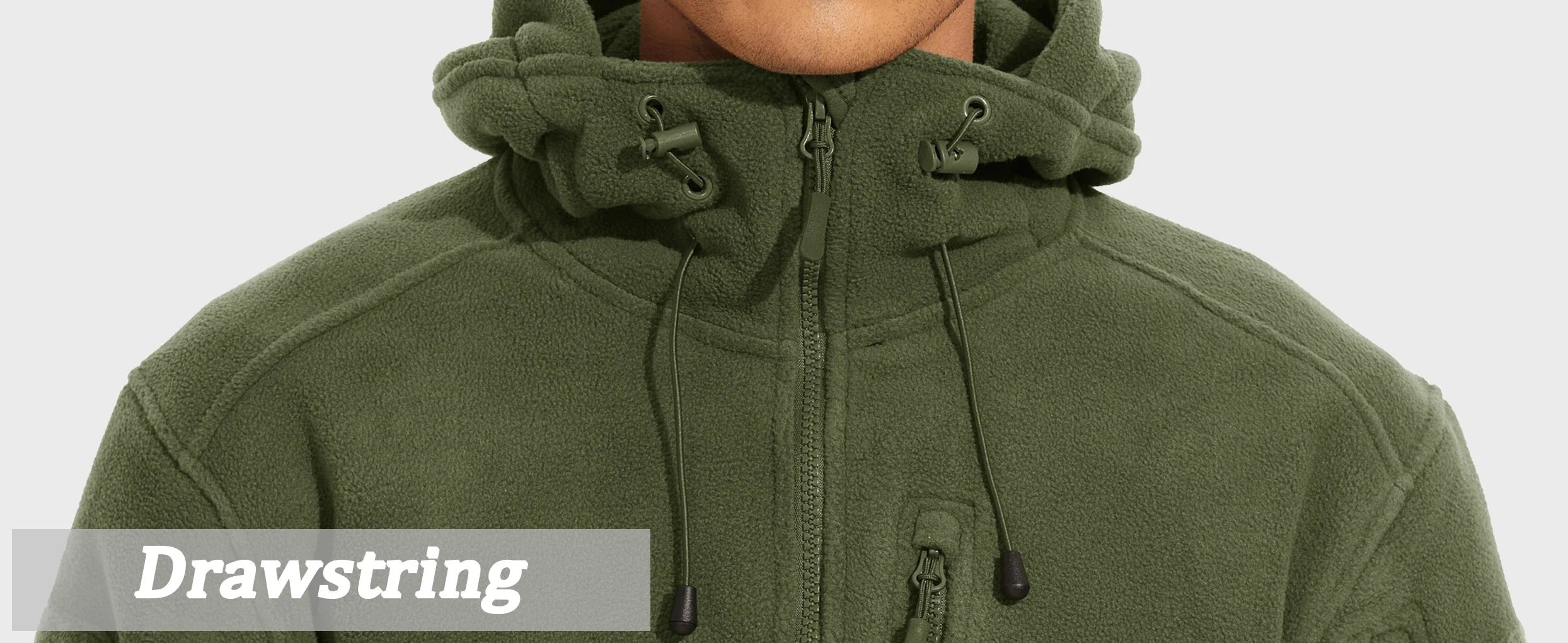 Fall Winter Men's Hooded Fleece Jacket Full Zip Up Soft Warmth Windproof Coat Outdoors Working Hiking Fishing Outerwear