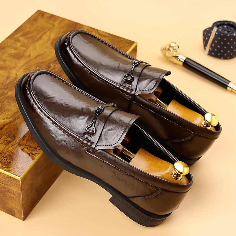 Fashion Style Man Casual Shoes Comfortable Luxury Loafers Leisure Walk Men Slip on Flats All-match Male Business Shoes Moccasins