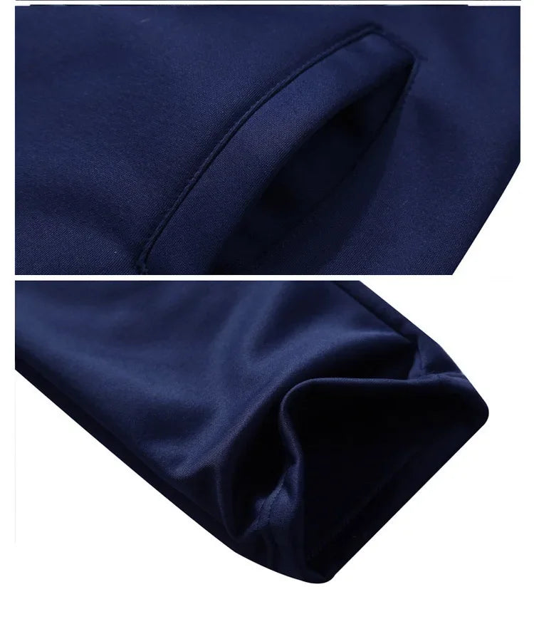 2023 Spring Autumn Marshmallow Men's Sports Suit Casual Long Sleeve Baseball Jersey Jacket Student Fitness Sweatshirt
