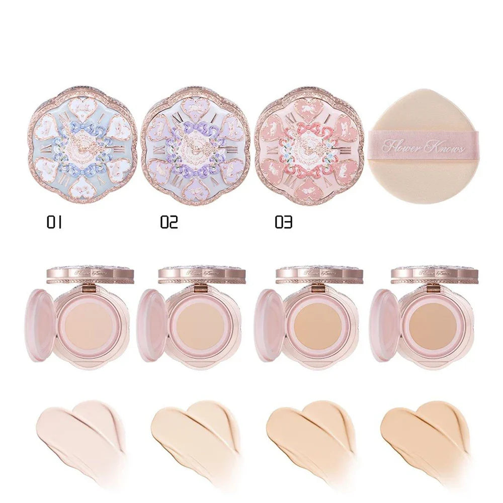 Garden Collection Lip Cream Blush Air Cushion CC Cream Liquid Foundation Eye Shadows Palette Makeup Set 10pcs
