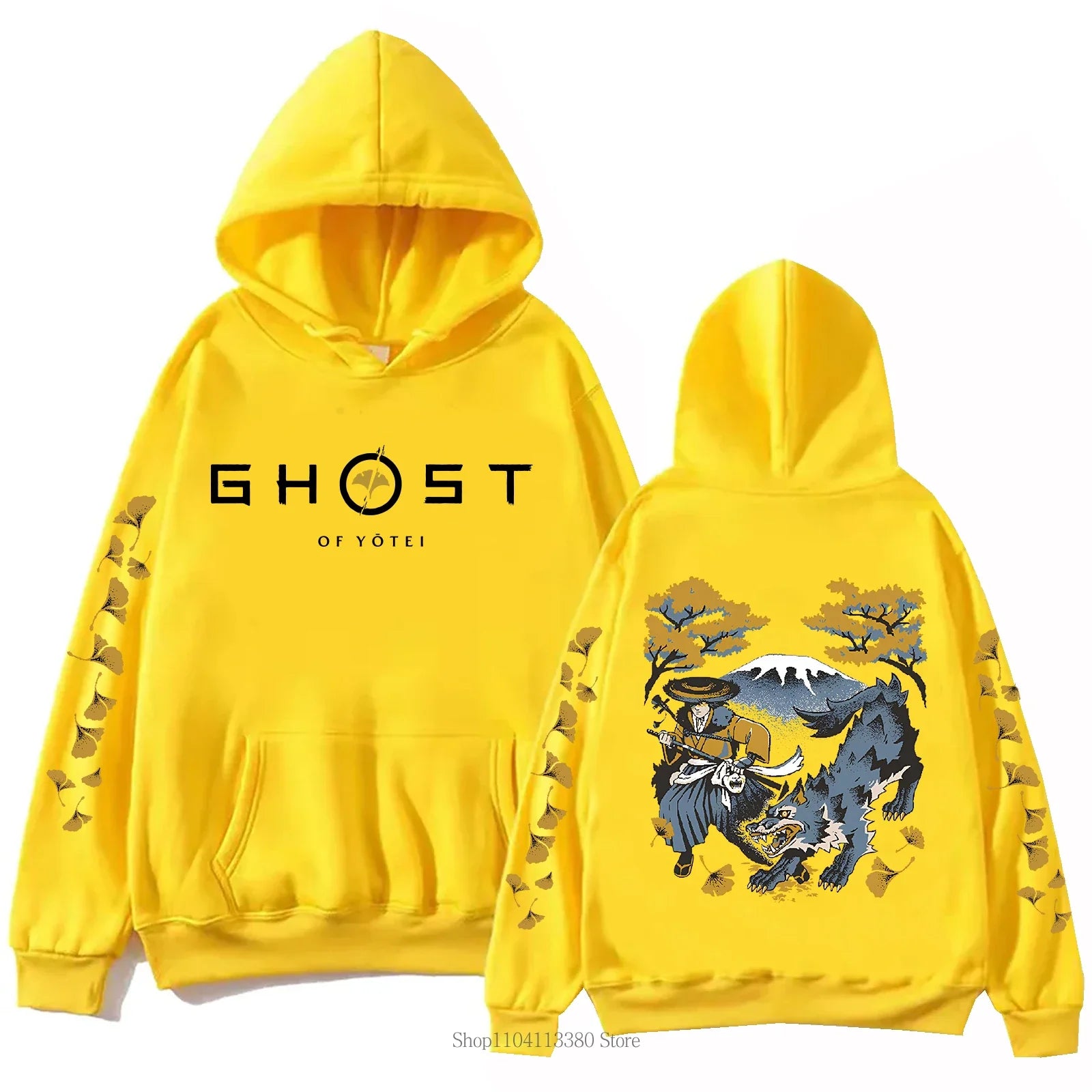 هودي بطبعة Ghost جديدة خريف وشتاء للرجال والنساء، كاجوال على طراز هاراجوكو، بلوفر بأكمام طويلة من الصوف بتصميم أركان فينتاج Y2K