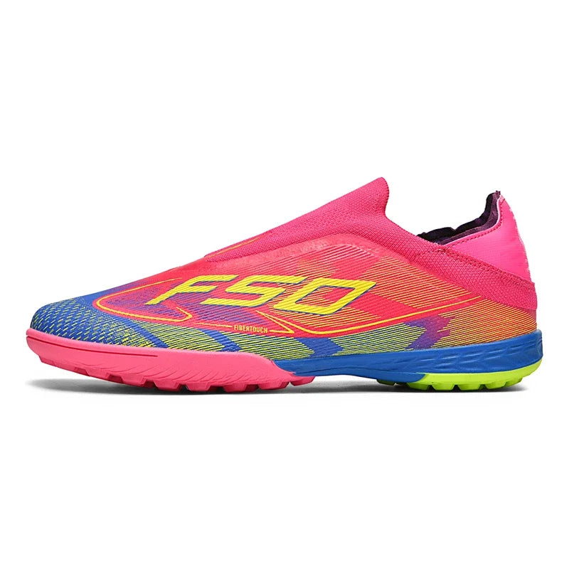 New Men Soccer Shoes Training TF/FG Outdoor Sport Football Boots Adult Long Spikes Non Slip Cleats Breathable Match Comfortable