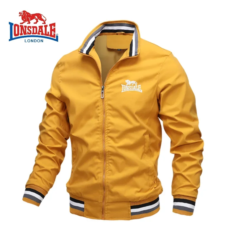 High End Embroidered High-quality Men's Zippered Jacket, Spring and Autumn Fashionable Casual Outdoor Sports Jacket Top