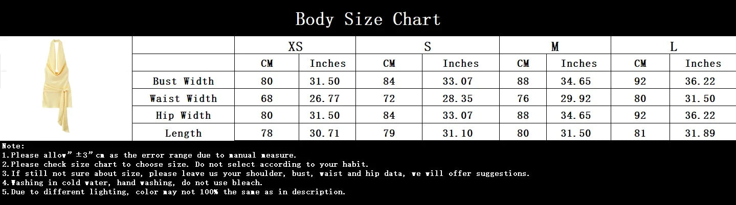 Chic Sexy 2026 Women Mini Dress Fashion Summer Asymmetric Neck-mounted Mini Dress Lace Yellow Sleeveless Female Vestidos