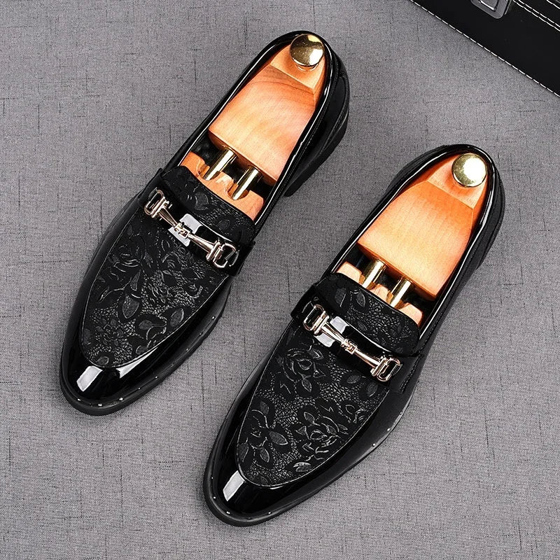 Mens Shoes Designer Handmade Wedding Leather British Dress Shoes Luxury Formal Business Driving Casual Shoes for Men New Loafers