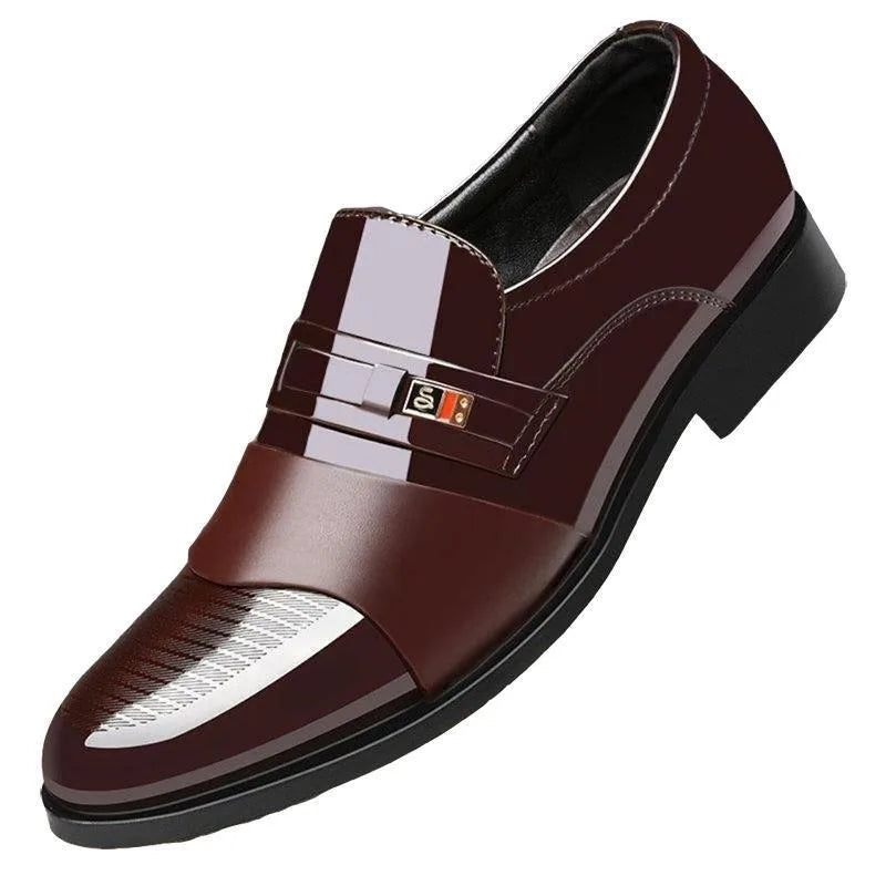 Men’s Formal Leather Shoes – Classic Lace-Up Business Footwear for Office & Events