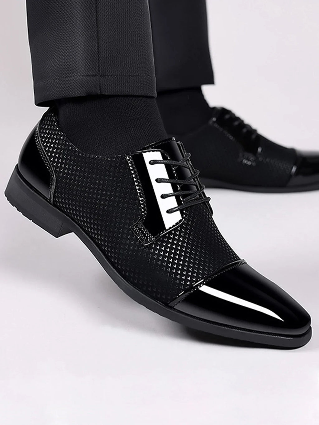 Men's Dress Shoes Modern Casual Shoes Business Formal low top lace up shoes