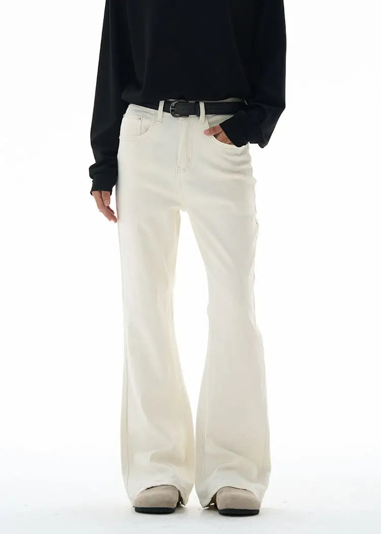 Fashion Men's Vintage Disco Flared Pants Solid Stretch Slim Fit Trousers Hippie Style Casual Wide Leg Pants Male Streetwear