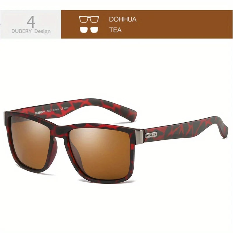 DUBERY Polarized UV400 Protection Sunglasses For Men And Women 15 Colors Model 518