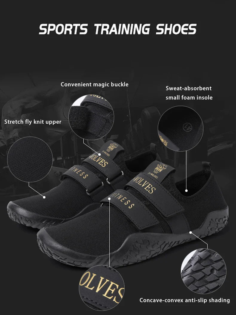 Deadlift Shoes Weight Lifting Shoes for Men Women Weightlifting Squat Shoes Fitness Cross-Trainer Barefoot Gym Training Sneakers