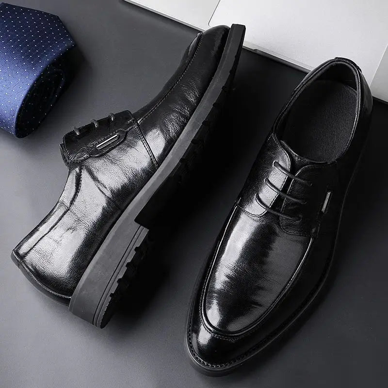 2026 Men's Height Increasing Dress Shoes Business Casual Elevator Oxfords Wedding Office Formal Spring Autumn Fashion