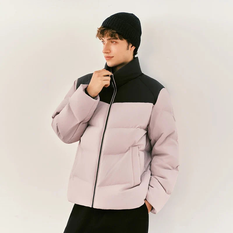 Unisex Puffer High Loft Down Stand Collar Warm Fit Waterproof Windproof Stain Resistant 2026 Couple Style Outerwear