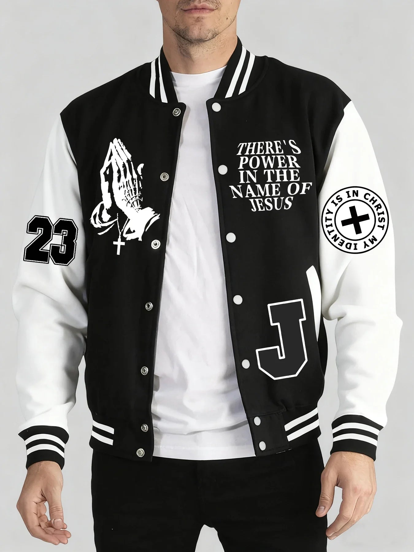 Los Angeles Art Letter Prints 2 Colors Tops Men Autumn Winter Casual Jackets Fashion Soft Baseball Jersey Loose Sports Clothes