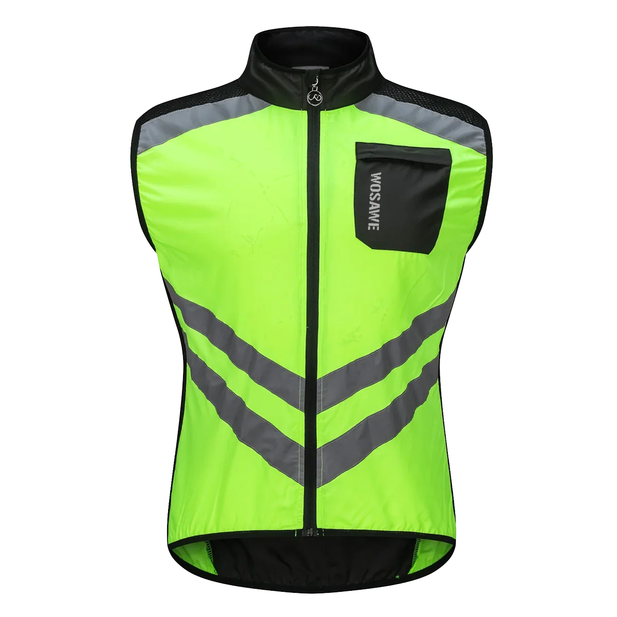 Men’s Cycling Windbreaker Jacket Waterproof Windproof Reflective Bike Coat Lightweight Outdoor Sports Apparel Portable