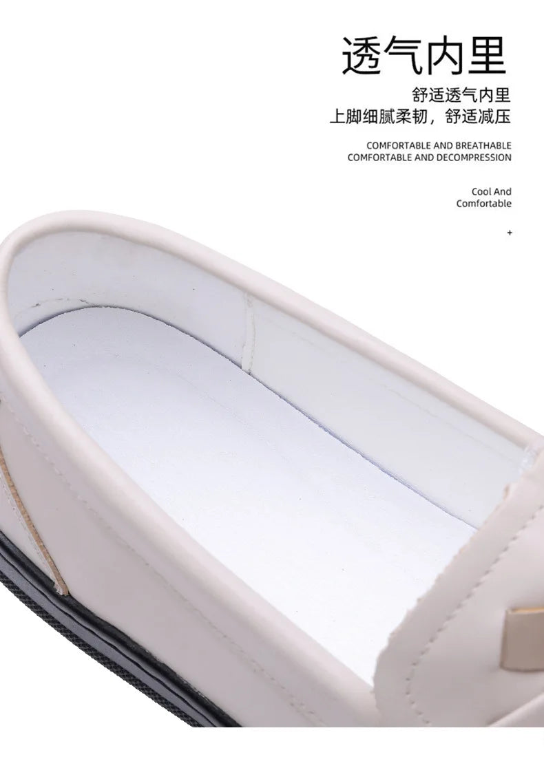 Soft Sole Loafers Shoes for Man Summer Autumn New Designer Leather Shoes Male Fashion Business Casual Luxury Shoe Man