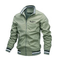 New Spring and Autumn Men's Stand Collar Casual Zipper Jacket Outdoor Sports Coat Windbreaker Jacket for Men Waterproof Bomber