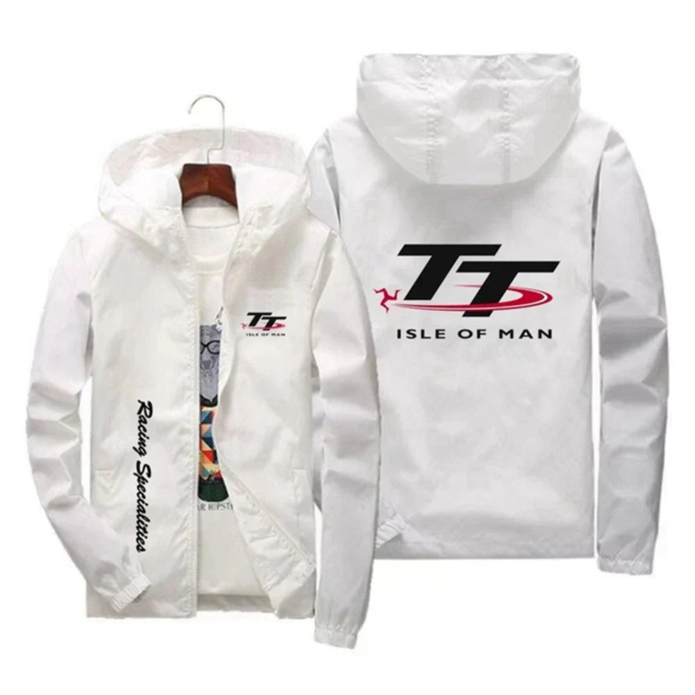 Men's Spring and Autumn Windproof Zipper Hooded Irish TT Outdoor Sports Quick drying Skincare Tower Fishing Jacket 2024 Edition