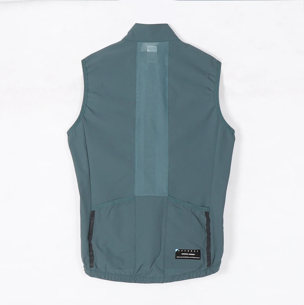 New Classic Lightweight Windproof Vest Men's  Wind Vest New Stretch fabric With Two Way Zipper