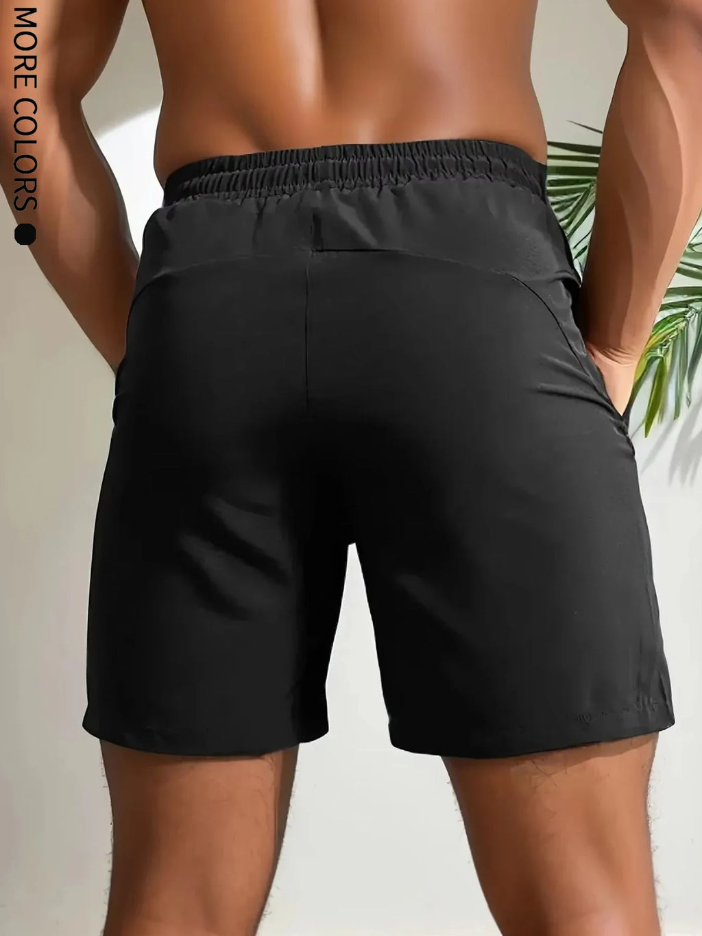 Men's Five-Piece Shorts, Sports, Fitness, Swimming, with Zipper Pockets, Quick-Drying, Casual, Breathable, Drawstring Shorts, Suitable for Summer Outdoor Sports, Fitness Training, Home Leisure, Beach Vacation