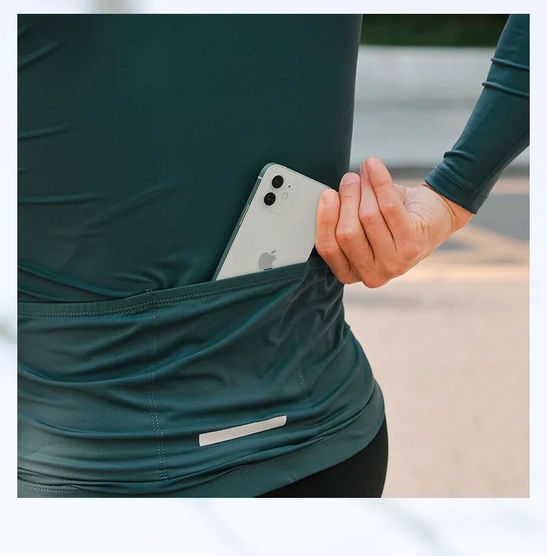 Lameda Cycling Jersey Spring Summer Cycling Clothes For Men Men's Summer Quick Dry Breathable Road Cycling Suit Long Sleeve Top