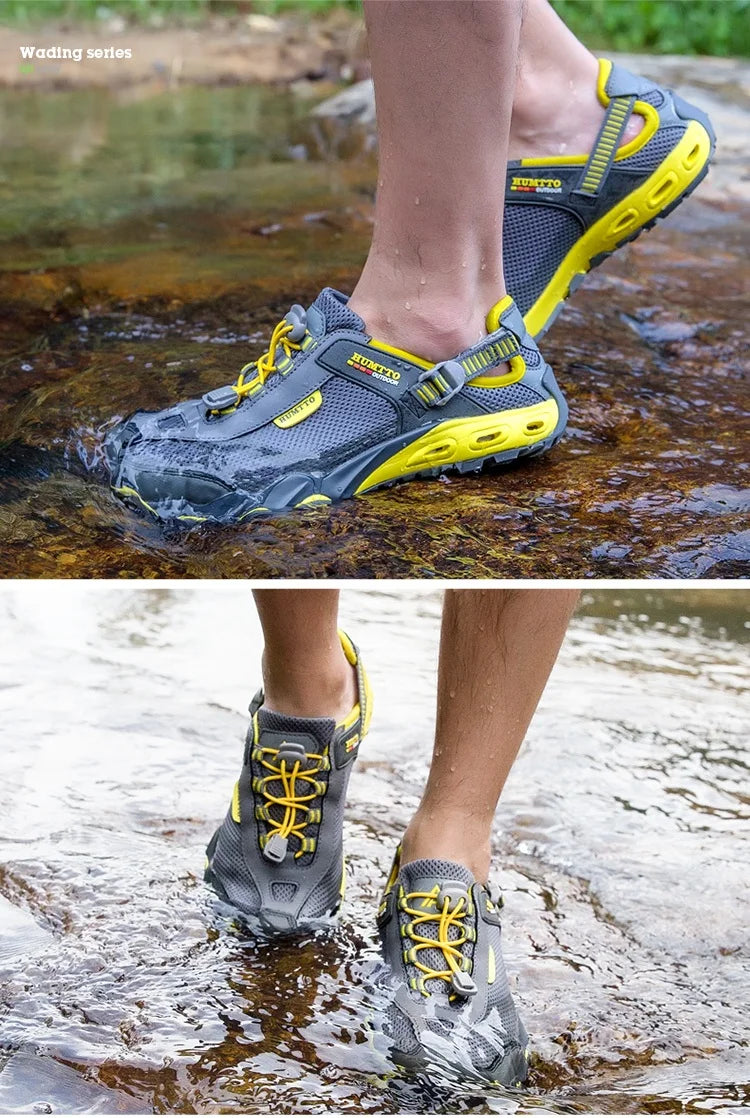 Summer Wading Hiking Shoes for Men Outdoor Man Sneakers Breathable Quick Drying Sports Trekking Beach Barefoot Mens Shoes