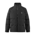 Down Jacket Men 2024 Winter New Outdoor Texture Printed Coat Loose Raglan Sleeve Stand-Up Collar Trendy Down Jacket