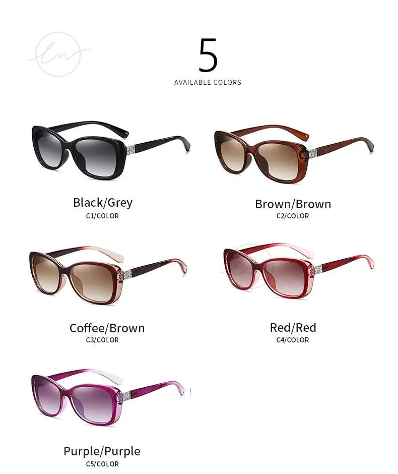 Young Style Women's Sunglasses Gradient Polarized Driving Glasses Luxury Design Ladies Elegant Lunette De Soleil Femme