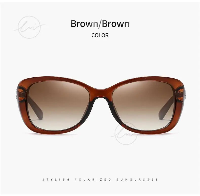 Young Style Women's Sunglasses Gradient Polarized Driving Glasses Luxury Design Ladies Elegant Lunette De Soleil Femme