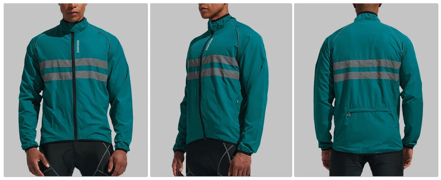 Men Cycling Windbreaker MTB Bicycle Long Sleeve Coat Water Resistant Outdoor Sport Jersey Bike Jacket Cycling Clothing