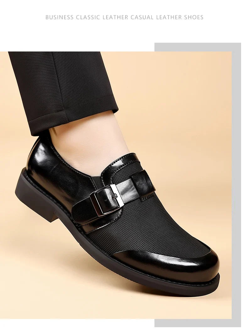 Leisure Walk Male Loafers Outdoor Anti-slip Men's Driving Shoes Handmade Business Footwear Elegantes Slip on Flats Oxford Shoes