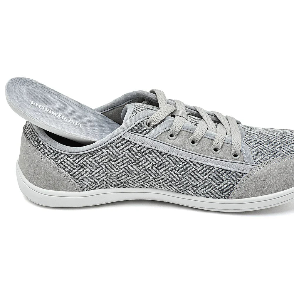 Barefoot Shoes Mens Womens | Zero Drop | Wide Toe | Minimalist Cowhide Leather Lace Up Fashion Sneakers