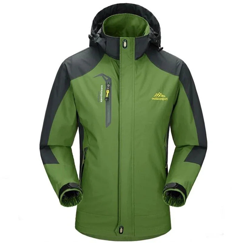 Outdoor Jacket Pants Sets Men Fleece Thermal Waterproof Windproof Hooded Jackets Hiking Military Trip Mountain Camping Clothes