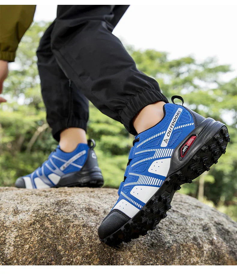 Men Women Hiking Shoes Waterproof Outdoor Trainers Lace-up Climbing Trekking Sneakers Mountain Walking Hunting Tactical Sneakers